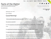 Tablet Screenshot of factsofthematter.org